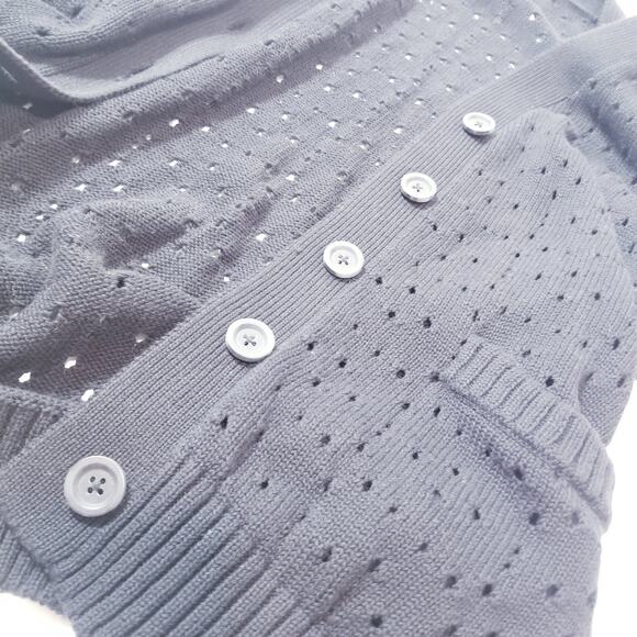 Cotton by Autumn Cashmere Knit Cardigan with Pockets - Picture 4 of 10